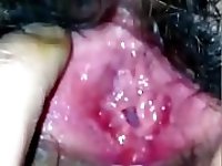 Masturbating Hairy Pussy