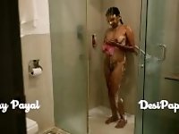 "desi south indian girl young bhabhi Payal in bathroom taking shower and masturbation"