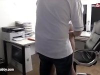 "MyDirtyHobby - Horny boss fucks his secretary at the office and gives her a huge cumshot"