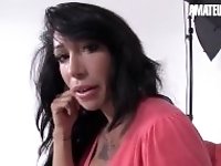 "LasFolladoras - Suhaila Hard Busty Spanish MILF Gets Dicked Down By Newbie Guy - AMATEUREURO"