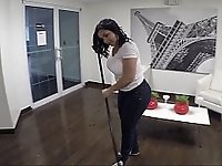 Dirty cleaning lady